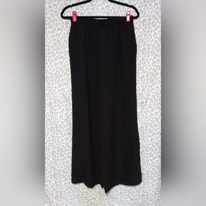 SHEIN Cinched Waist Tie Front Wide Leg Pants